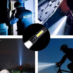 KanguruMarkt® Solar Kutulu Mini El Feneri – Taşınabilir LED Kamp ve Acil Durum El Lambası