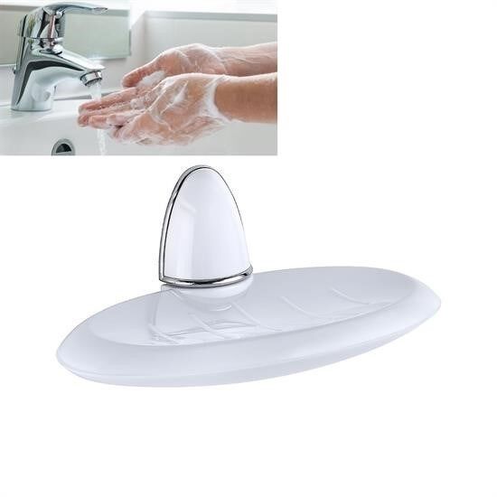 KanguruMarkt® Lüks Milenyum Sabunluk Dekoratif Beyaz Sabun Tutucu Stand