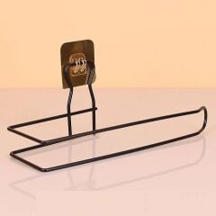 KanguruMarkt® Kendiliğinden Yapışkanlı Krom Paslanmaz Metal Havlu Kağıtlık Aparatı