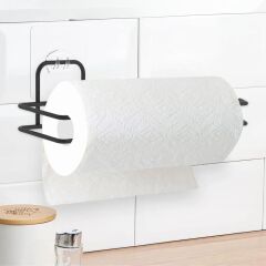 KanguruMarkt® Kendiliğinden Yapışkanlı Krom Paslanmaz Metal Havlu Kağıtlık Aparatı