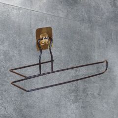 KanguruMarkt® Kendiliğinden Yapışkanlı Krom Paslanmaz Metal Havlu Kağıtlık Aparatı