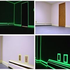 Karanlıkta Işık Veren 4 Metre Fosforlu Yeşil Bant