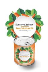 KanguruMarkt® Konserve Bahçem Evde Konservede Havuç Yetiştirme Büyütme Kiti