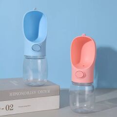 Taşınabilir Butonlu 350 ml Evcil Hayvan Suluğu