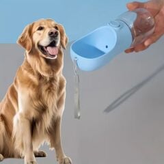 KanguruMarkt® Taşınabilir Butonlu 350 ml Evcil Hayvan Suluğu