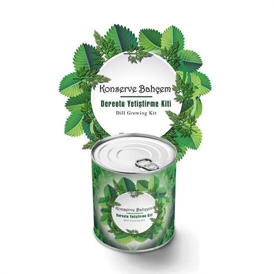 KanguruMarkt® Konserve Bahçem Evde Konservede Dereotu Yetiştirme Kiti Aparatı