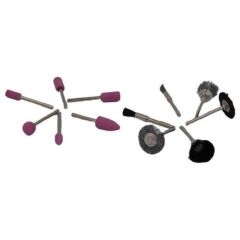 KanguruMarkt® 12li Kalıpçı Taşlama Uçları Seti Tel Fırça Gravür Uçları Seti