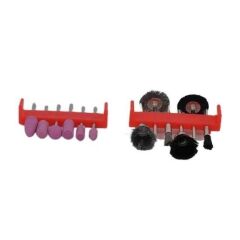 KanguruMarkt® 12li Kalıpçı Taşlama Uçları Seti Tel Fırça Gravür Uçları Seti