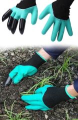 Toprak Kazma Ekme Çapalama İçin Korumalı Bahçe Eldiveni