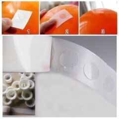 KanguruMarkt® Sticker Damla Model Çift Taraflı Yapışkan Balon Yapıştırıcısı