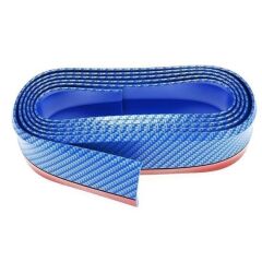 KanguruMarkt® Mavi 2,5 Metre Araba Oto Ön Tampon Koruyucu Kauçuk Pratik Tampon Şerit Bant Döşeme Kiti