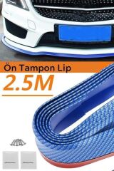 KanguruMarkt® Mavi 2,5 Metre Araba Oto Ön Tampon Koruyucu Kauçuk Pratik Tampon Şerit Bant Döşeme Kiti