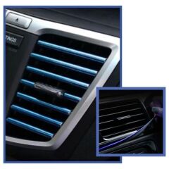 KanguruMarkt® Mavi Araba OtoTrim Dekorasyon Şeridi Kauçuk Elastik Kolay Kurulum 5 metre Şerit Bant