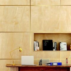 KanguruMarkt® 50 Metre Fayans Arası Şerit Dekoratif Yapışkan Renkli Dekor Su Geçirmez Sızdırmaz Altın Bant