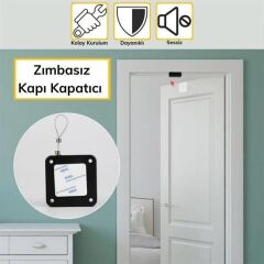 KanguruMarkt® Yangına Dayanıklı Sıva Üstü Tüm Kapılar İçin Uygun Otomatik Kapanan Hızlı Otomatik Kapı Kapa