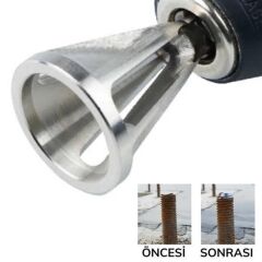 KanguruMarkt® Çapak Alma Harici Çapak Alıcı Paslanmaz Çelik Çapak Kaldırma Cıvata Çapak Alma Matkap Ucu