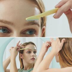 3’lü Kadın Kaş Usturası Seti – Hassas Ciltler İçin