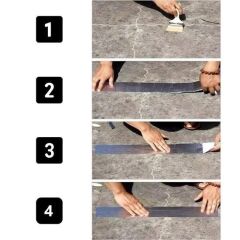 KanguruMarkt® 2 Mt Yüksek Sıcaklık Dayanan Su Geçirmez Çatı  Duvar Çatlak Onarıcı Yapışkan Bant Folyo 5 Cm