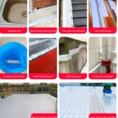 KanguruMarkt® 2 Mt Yüksek Sıcaklık Dayanan Su Geçirmez Çatı  Duvar Çatlak Onarıcı Yapışkan Bant Folyo 5 Cm