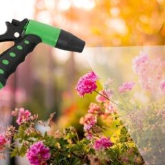 KanguruMarkt® 2 Fonksiyonlu 3lü Bahçe Tarla Otomatik Sulama Tabancası Seti Hortum Bağlantısı Aparatı