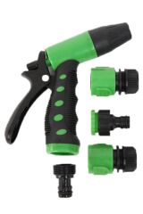 KanguruMarkt® 2 Fonksiyonlu 5li Bahçe Tarla Otomatik Sulama Tabancası Seti Hortum Bağlantısı Aparatı