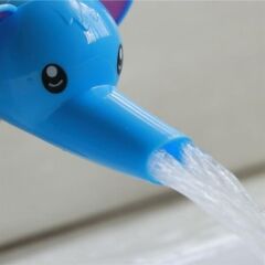 Çocuklar İçin Eğitici ve Güvenli Musluk Uzatıcı Genişletici Aparat Fil Figürlü