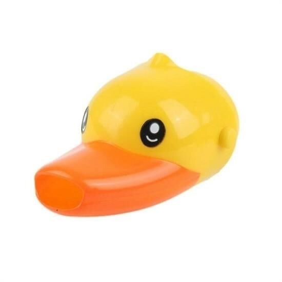 KanguruMarkt® Çocuklar İçin Eğitici ve Güvenli Musluk Uzatıcı Genişletici Başlık Aparatı Ördek Figürlü