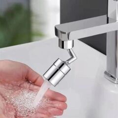 KanguruMarkt®  720 Derece Dönebilen 4 Filtreli Tüm Musluk Tipleri İle Uyumlu Montaj Aparatlı Musluk Başlık