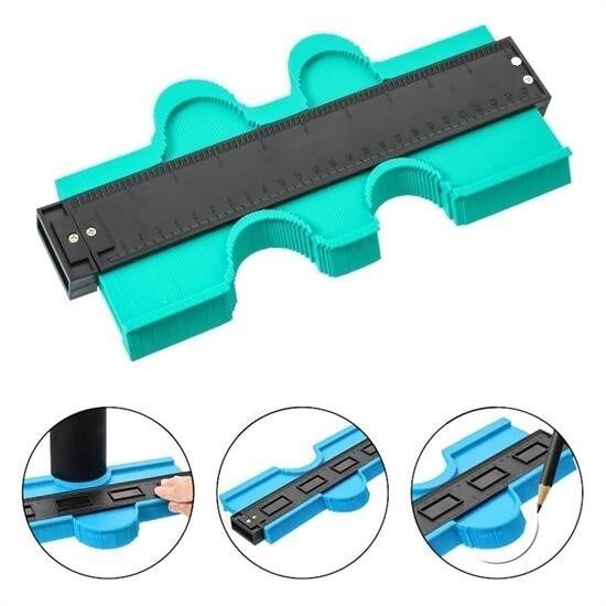 KanguruMarkt® Kontur Ölçüm Cihazı Ahşap Fayans Şekillendirme Kalıbı 24 cm