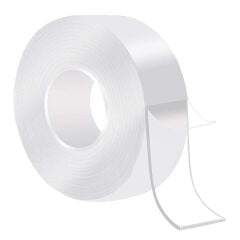 KanguruMarkt® Ultra Güçlü Çift Taraflı 2 mt x 3 cm Çift Taraflı Nano Bant