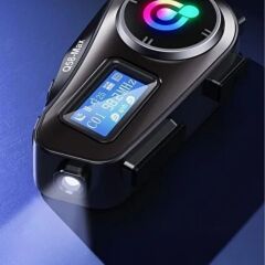 Motorsikletler İçin Fener Özellikli Ekranlı Bluetooth Kulaklıklı