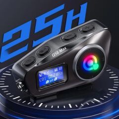 Motorsikletler İçin Fener Özellikli Ekranlı Bluetooth Kulaklıklı