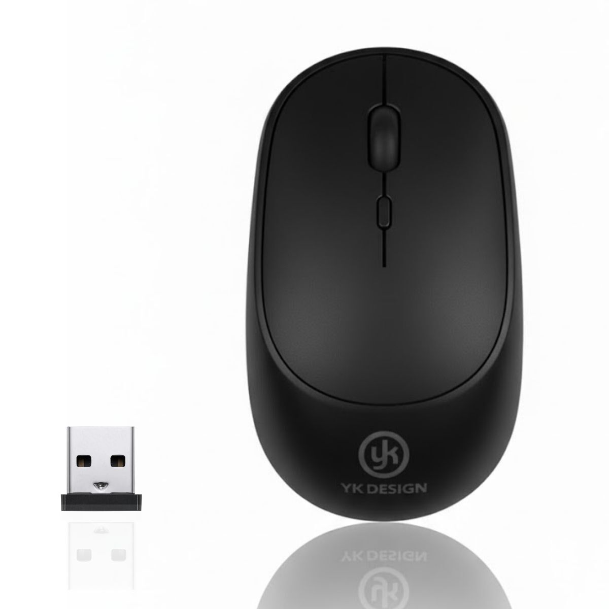 Siyah Ergonomik Sessiz Kablosuz Mouse