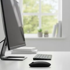 Siyah Ergonomik Sessiz Kablosuz Mouse