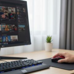 Kırmızı Renkli Baş Parmak Destekli Sessiz Kablosuz Mouse