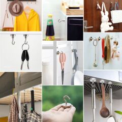 KanguruMarkt® Güçlü Manyetik Mutfak,Banyolar İçin Çok Amaçlı 2'li Magnet Askı