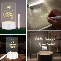 USB Kablolu Işıklı Kendiliğinden Beyaz Kalemli Silgili Led