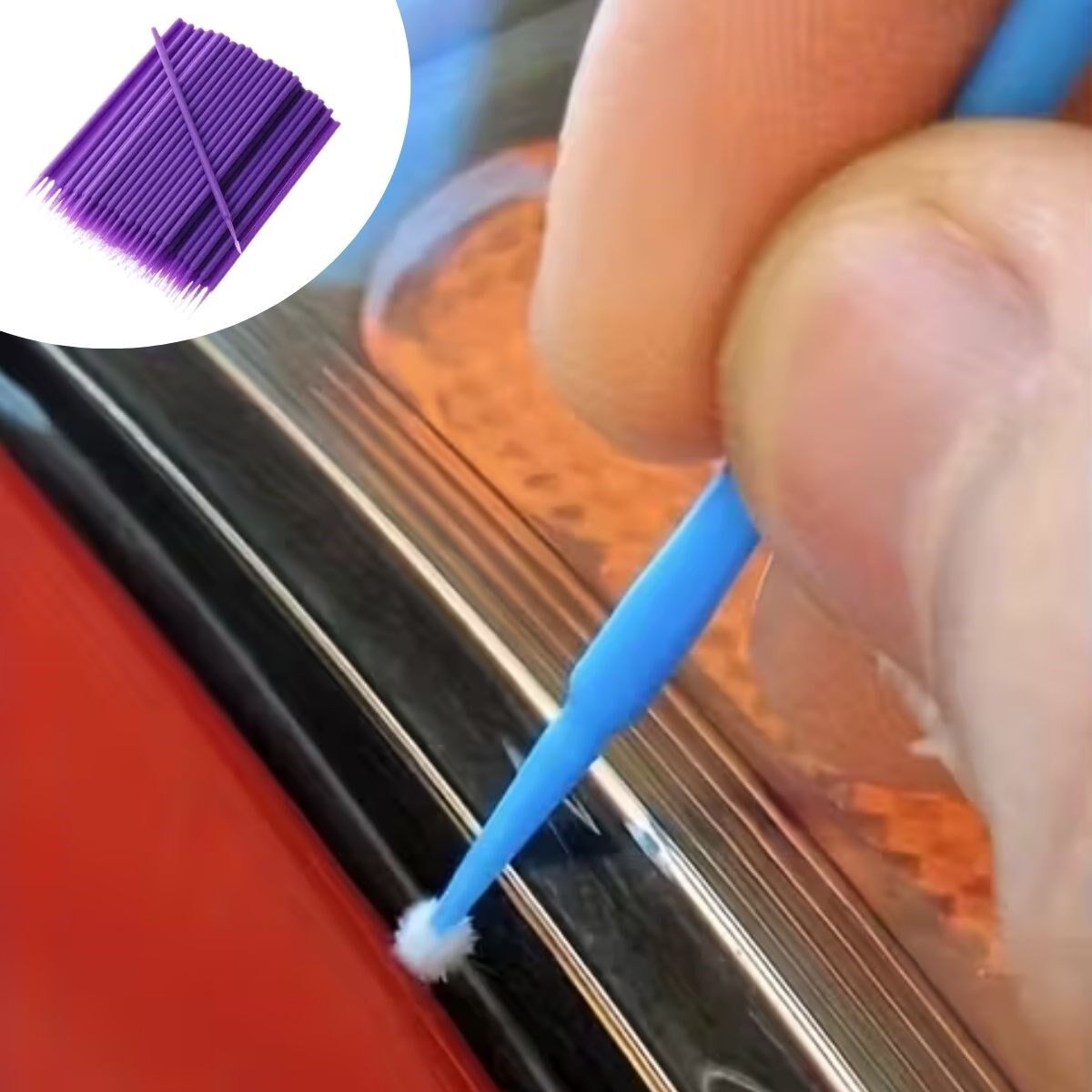 100’lü Mini Tek Kullanımlık Araba Rötüş Fırçası ırma