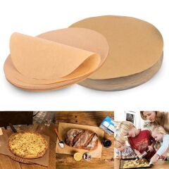 50 Adet AirFryer Pişirme Kağıdı Yuvarlak Model XXL