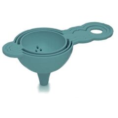 KanguruMarkt® Pratik Yumurta Süzgeci Mini Süzgeç Huni Seti Hepsi Bir Arada