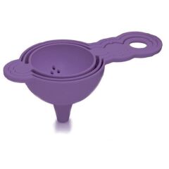 KanguruMarkt® Pratik Yumurta Süzgeci Mini Süzgeç Huni Seti Hepsi Bir Arada