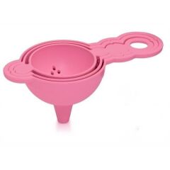 KanguruMarkt® Pratik Yumurta Süzgeci Mini Süzgeç Huni Seti Hepsi Bir Arada