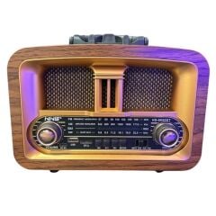 USB Şarjlı Taşınabilir Klasik  AM/FM/SW  Retro Radyo