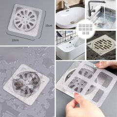 KanguruMarkt® 10'lu Banyo ve Mutfak Lavabo Koku Önleyici ve Haşere Böcek Önleyici Gider Filtresi