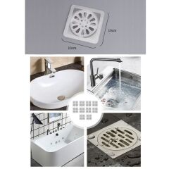 KanguruMarkt® 10'lu Banyo ve Mutfak Lavabo Koku Önleyici ve Haşere Böcek Önleyici Gider Filtresi
