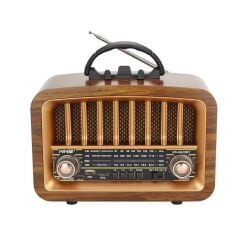 KanguruMarkt® Taşınabilir USB İle Şarj Olabilen Klasik AM /FM/SW Transistör Retro Tipi Klasik Radyo