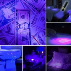 Cep Boy USB İle Şarj Olan Oje Kurutucu LED UV Mor Işık El Feneri