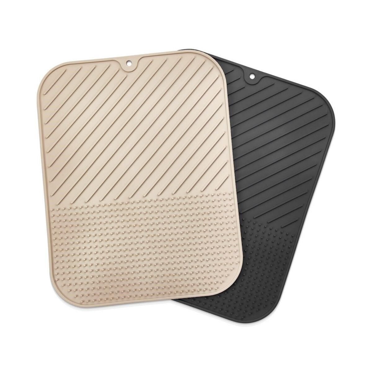 KanguruMarkt® Silikon Kaydırmaz Mutfak İçin Bulaşık Matı, Çok Amaçlı Kurutmalık 36x28cm