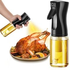 KanguruMarkt® Çok Amaçlı Cam Şişe Püskürtmeli Dağıtıcı Yağdanlık Limonluk Sirke Sosluk Spreyi