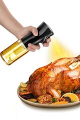 KanguruMarkt® Çok Amaçlı Cam Şişe Püskürtmeli Dağıtıcı Yağdanlık Limonluk Sirke Sosluk Spreyi